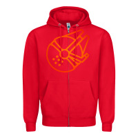 Red millennium falcon Zipper Hoodie - artisFamous