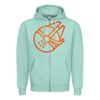 Seafoam millennium falcon Zipper Hoodie - artisFamous
