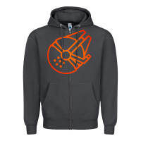 Smoke millennium falcon Zipper Hoodie - artisFamous