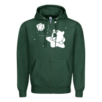 Sports Green kirby gamer geek snes Zipper Hoodie - artisFamous