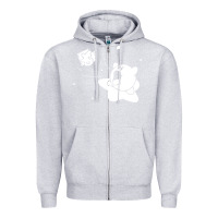 Heather Grey kirby gamer geek snes Zipper Hoodie - artisFamous