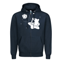 Navy kirby gamer geek snes Zipper Hoodie - artisFamous
