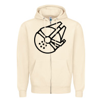 Sandshell millennium falcon Zipper Hoodie - artisFamous