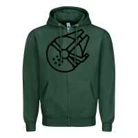 Sports Green millennium falcon Zipper Hoodie - artisFamous