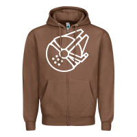 Chestnut millennium falcon Zipper Hoodie - artisFamous