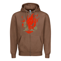 Chestnut punk samurai Zipper Hoodie - artisFamous