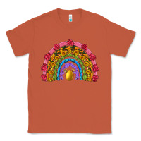 Copper easter and spring with flowers carrots butterfly and sunflower rainbow Classic Tee - Artiststas