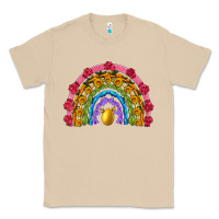 Easter And Spring With Flowers Carrots Butterfly And Sunflower Rainbow Classic Tee | Teevron