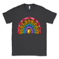 Smoke easter and spring with flowers carrots butterfly and sunflower rainbow Classic Tee - Artiststas