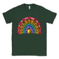 Sports Green easter and spring with flowers carrots butterfly and sunflower rainbow Classic Tee - Artiststas