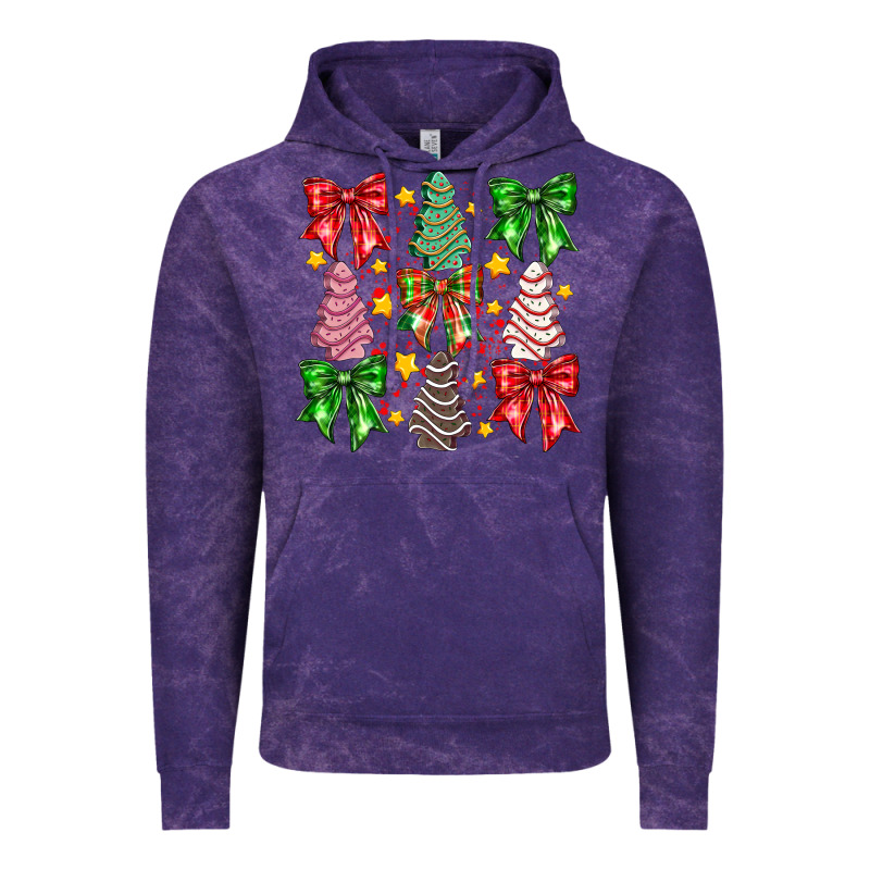 Christmas Cake Bow Vintage Hoodie by CowhideDigitalArt | Teevron
