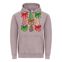 Vintage Zinc Christmas Cake Bow Vintage Hoodie - CowhideDigitalArt