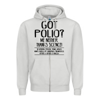 Dove Grey got polio me neither thanks science Zipper Hoodie - artisFamous