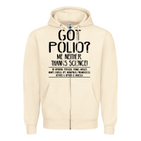 Sandshell got polio me neither thanks science Zipper Hoodie - artisFamous