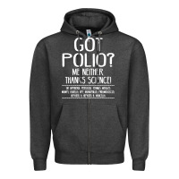 Charcoal Heather got polio me neither thanks science Zipper Hoodie - artisFamous