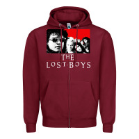 Burgundy lost boys Zipper Hoodie - artisFamous