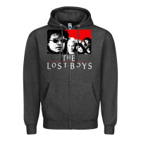 Charcoal Heather lost boys Zipper Hoodie - artisFamous