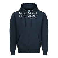 Navy more vogel less mamet Zipper Hoodie - artisFamous