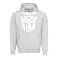 Dove Grey bumblebee strong Zipper Hoodie - artisFamous