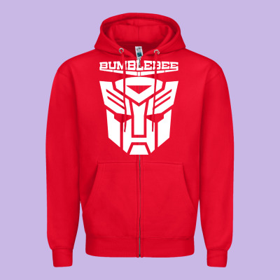 Bumblebee Strong Zipper Hoodie Designed By Artisfamous