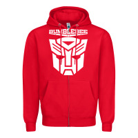 Red bumblebee strong Zipper Hoodie - artisFamous