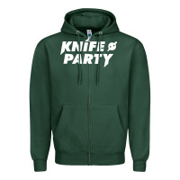 Sports Green knife party Zipper Hoodie - artisFamous