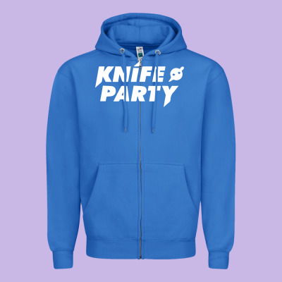 Knife Party Zipper Hoodie Designed By Artisfamous
