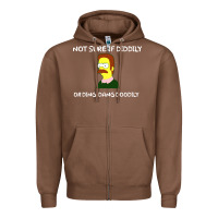 Chestnut ned flanders Zipper Hoodie - artisFamous