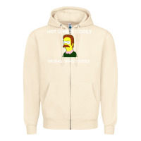 Sandshell ned flanders Zipper Hoodie - artisFamous