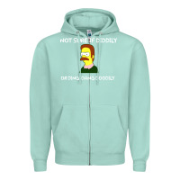 Seafoam ned flanders Zipper Hoodie - artisFamous