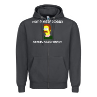 Smoke ned flanders Zipper Hoodie - artisFamous