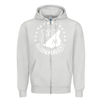 Dove Grey millonarios futbol Zipper Hoodie - artisFamous