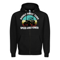 Black diddly squat farm speed and power Zipper Hoodie - artisFamous