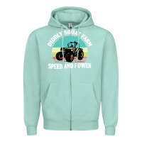 Seafoam diddly squat farm speed and power Zipper Hoodie - artisFamous