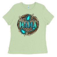 Matcha Mama with gemstone leopard Mother's Day Ladies Tee - FaDigitalArtStudio