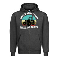 Charcoal Heather diddly squat farm speed and power Zipper Hoodie - artisFamous