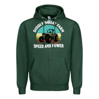 Sports Green diddly squat farm speed and power Zipper Hoodie - artisFamous