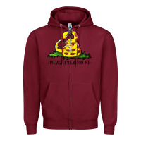 Burgundy please tread on me Zipper Hoodie - artisFamous