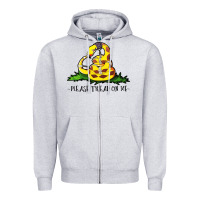 Heather Grey please tread on me Zipper Hoodie - artisFamous