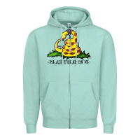 Seafoam please tread on me Zipper Hoodie - artisFamous