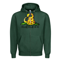 Sports Green please tread on me Zipper Hoodie - artisFamous