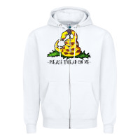 White please tread on me Zipper Hoodie - artisFamous