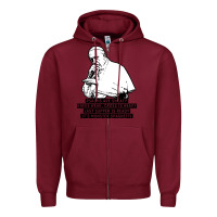 Burgundy pope mc Zipper Hoodie - artisFamous