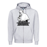Heather Grey pope mc Zipper Hoodie - artisFamous