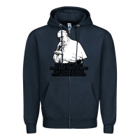 Navy pope mc Zipper Hoodie - artisFamous