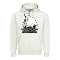 Oatmeal Heather pope mc Zipper Hoodie - artisFamous