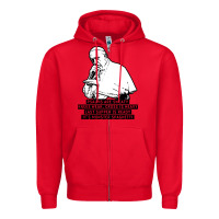 Red pope mc Zipper Hoodie - artisFamous
