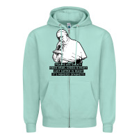 Seafoam pope mc Zipper Hoodie - artisFamous