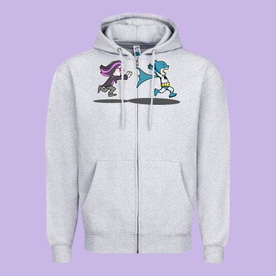 Ozzy Loves Bats Zipper Hoodie Designed By Artisfamous