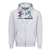 Heather Grey ozzy loves bats Zipper Hoodie - artisFamous